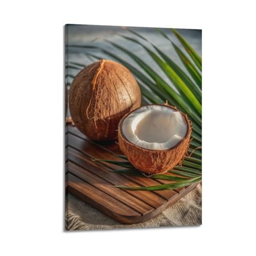 Poster mural de noix de coco décoration suspendue moderne 40x60