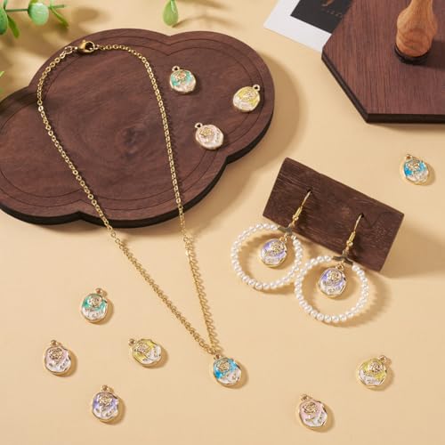 Breloques fleur émaillée anti-ternissement pour réparer vos bijoux - 3