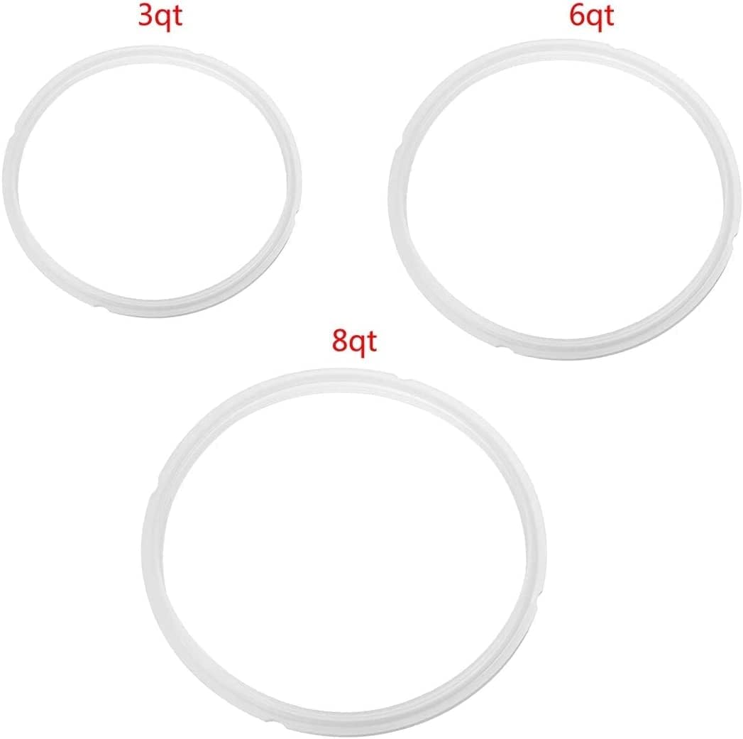 Silicone Sealing Ring Seal Gaskets Pressure Cooker Replacement for 3/6/8QT Crock Pot (8QT)