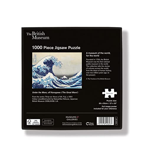 Hokusai's Great Wave 1000 Piece Jigsaw Puzzle - 29x20 Inch Japanese Art Puzzle For Adults
