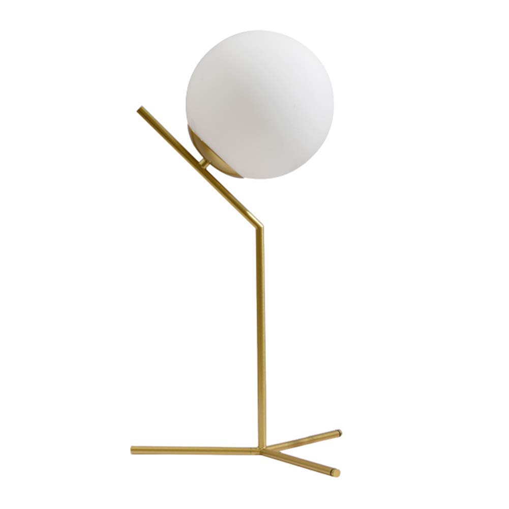 Lampe de bureau boule en verre MU pour une ambiance cosy et lumineuse de chambre a coucher