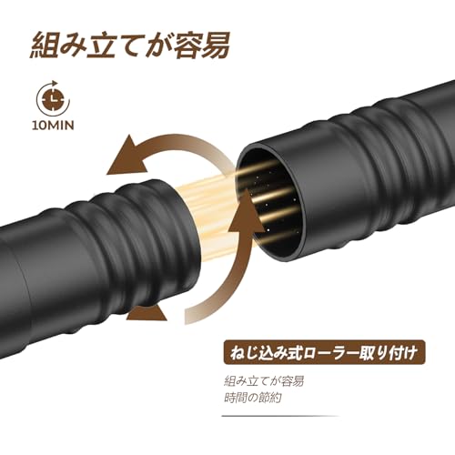 ORLOTSONハンガーラック シングル 耐荷重40KG キャスター付き 頑丈 組み立て簡単 パイプハンガー 洋服掛け ハンガー 収納 室内干し 多機能収納 おしゃれ 40奥行き×113幅×155高さcm ブラック [4]