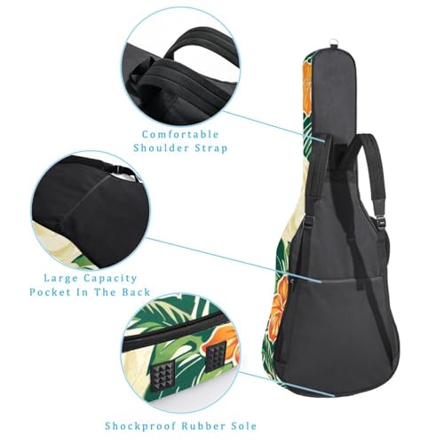 Housse guitare étanche 109 cm avec poches pour protéger de l'eau - 3
