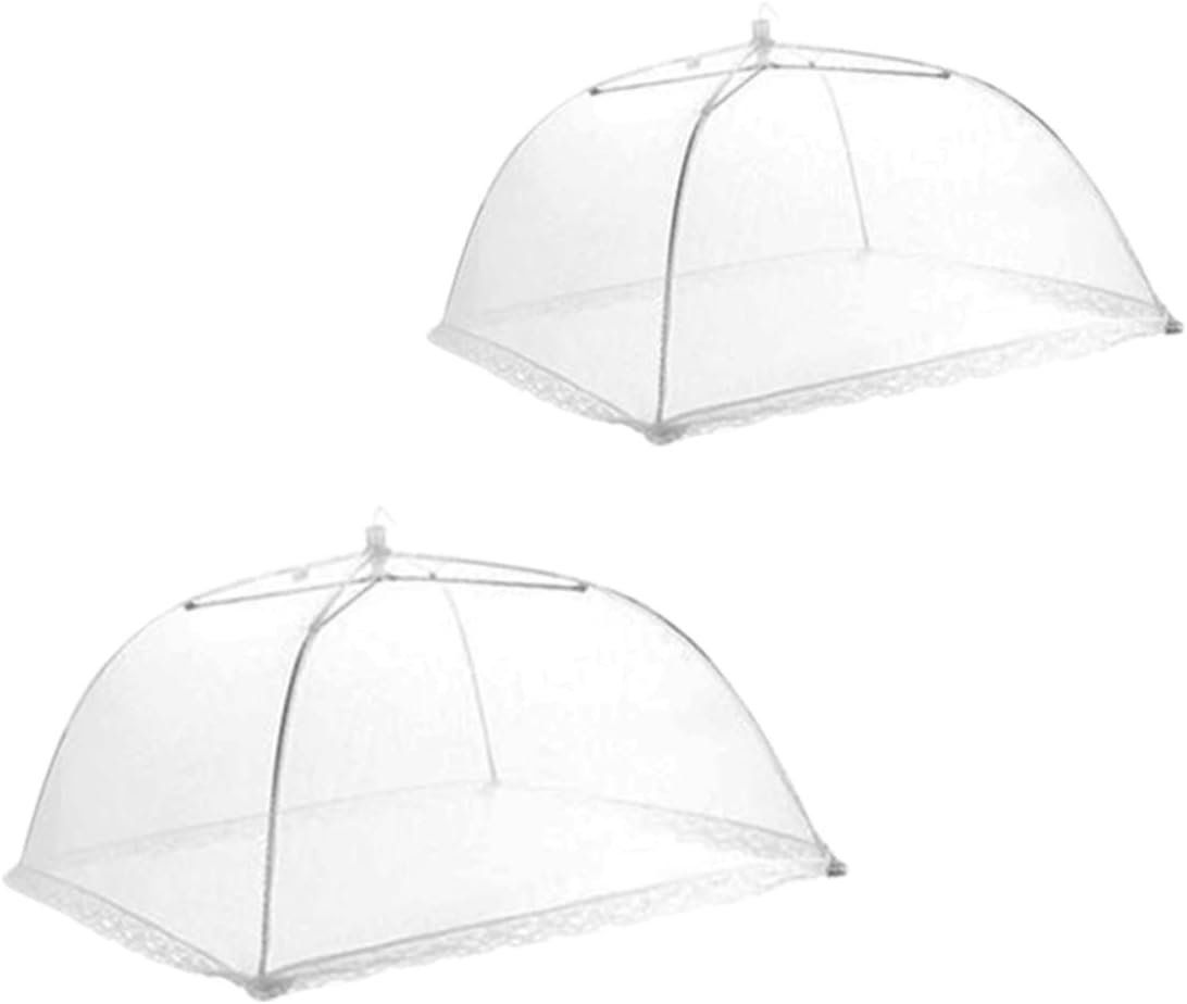 12Pcs Collapsible Mesh Food Covers Pop Up Tent Umbrella for Outdoor Picnics Bbqs and Camping Fly Protection for Food and Drinks