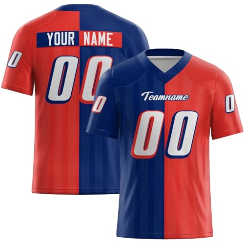 Custom Football Jersey Personalized Football Uniform Stitched or Printed Team Name Number Logo for Men Women Kids
