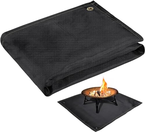 Fire Pit Mat - 37.8x39.4in Fireproof Blanket for Under...