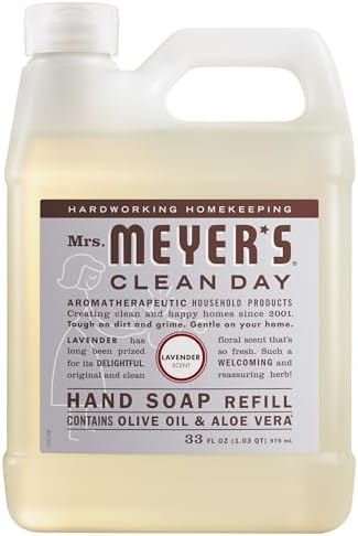 Mrs. Meyer's Clean Day, Hand Soap Refill, Lavender Scent, 33 Fl Oz