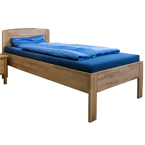 VAJA Möbel Massivholz Komfortbett Seniorenbett Kernbuche höhenverstellbar 100x200 VAJA Möbel Massivholz Komfortbett Seniorenbett Kernbuche höhenverstellbar 100x200