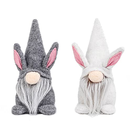 YIREAUD Bunny Gnomes Puppe, Ostern Gnom Bunny gesichtslose Plüschpuppe Wichtel Plüsch Elf Dekorationen Handgemachte Schwedische Tomte Schwedische Nisse Tomte Home Decoration Cover