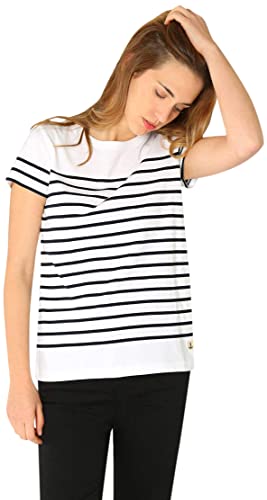 Armor Lux, Marinière "Etel" Héritage , T-Shirt Femme, Multicolore (Bi9 Blanc/Rich Navy Bi9) , 44 (Taille fabricant: 4) Cover