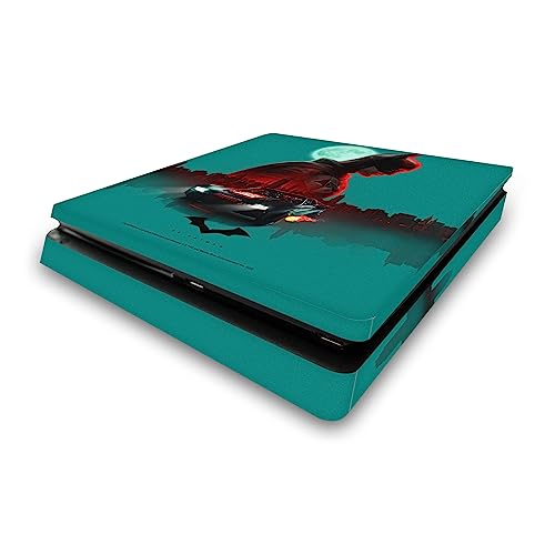 Autocollant PS4 Slim protection vinyle skin Batman Gotham pour console Sony