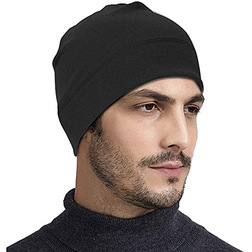 2 Bonnets De Nuit Satin LUFFLOK - Nylon Noir - Pour Cheveux Ou Chimio