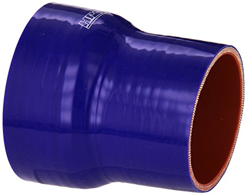 Image of HPS HTSR-300-350-L4-BLUE Silicone High Temperature 4-ply Reinforced Reducer Coupler Hose, 50 PSI Maximum Pressure, 4 inch Length, 3 inch > 3-1 /2 inch ID, Blue