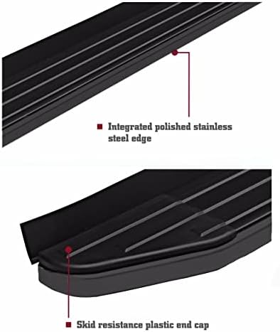 Miniatura 7 de Black Horse - Estribos sin igual, compatibles con Nissan Rogue-PR-N169BK 2021-2024