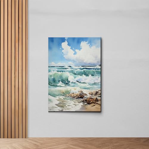 Coastal Watercolor Prints Beachscape Artwork Seascape