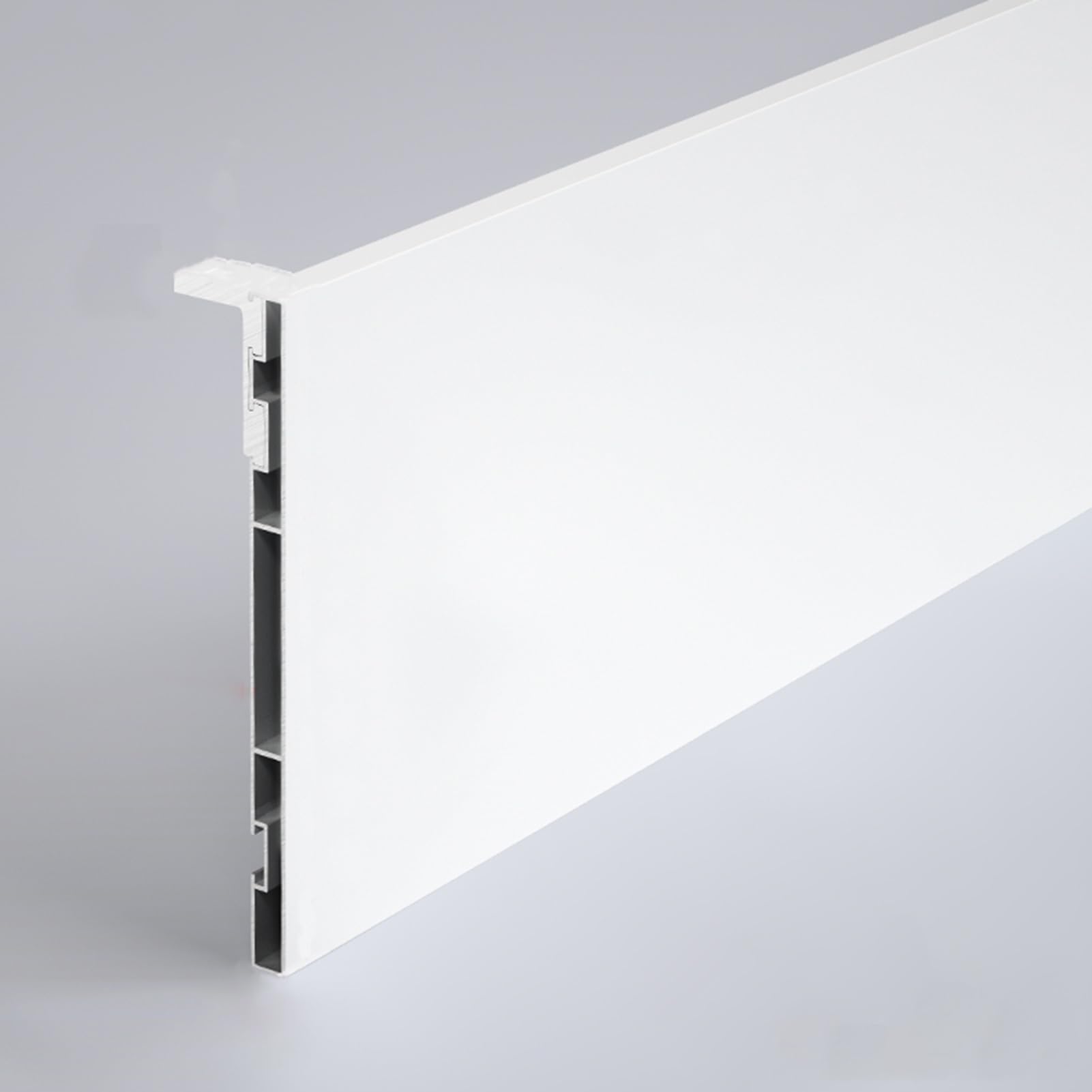 Cantonnière de fenêtre occultante en métal - Fixation au plafond - 100 cm / 3.3ft - Pour décoration d'intérieur