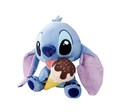 Miniatura 2 de Simba Peluche Disney Stitch Con Helado, 25 Cm Con Expresión Veraniega, Lengua Fuera Y Felpa Ultra Suave, Desde Los Primeros Meses, Óptimo Para Regalar O Coleccionar 6315870516