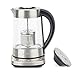 H.Koenig TI700 Teiera automatica per tè/tisane, Filtro rimovibile, Acciaio Inox/Vetro, 1,7L, 2400W