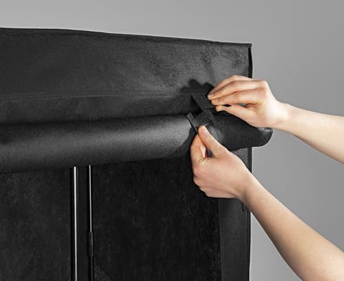 EASYmaxx Armoire en Tissu Pliable avec Fermeture et Tringle à vêtements - Idéale comme Armoire de Camping ou Armoire Mobile à la Maison - Portant modulaire – vue 6