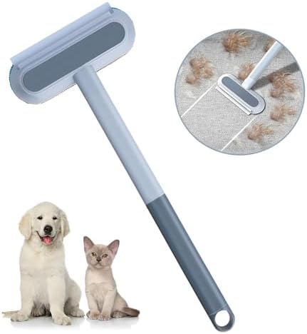 2x Tierhaarentferner Mit Langem Griff - 4-in-1 Multifunktion Für Hunde & Katzenhaare