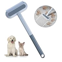 Redreo Tierhaarentferner Multifunktion Langen Griff Fusselrolle für Hundehaare und Katzenhaare Wiederverwendbar, Fusselbürste für Tierhaar, ideal für Sofa, Bett, Teppich, Kratzbaum
