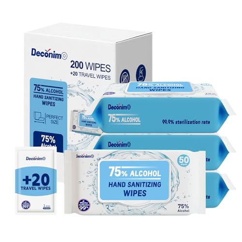 Advanced Large 75% Alcohol Hand Sanitizing Wipes,...