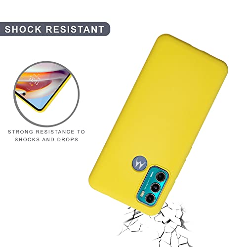 Image of SPRIG Compatible with Motorola G60 Liquid Silicone Premium Back Cover Drop Tested Shock Proof Mobile Case for Men, Women, Boys and Girls with Camera Protection (Green Yellow)
