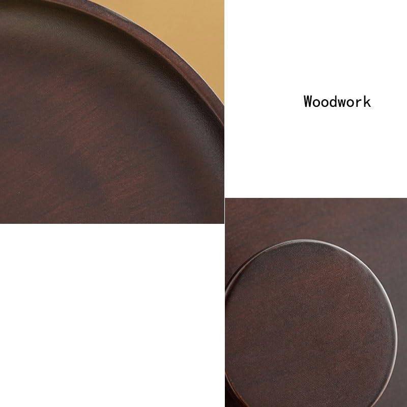 Obstschale, Hochbeiniger Obstteller aus Holz im Wohnzimmer, Platz for Kuchen(Large)