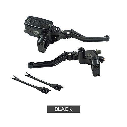 1"25mm Brake Cylinder Motorcycle Clutch Hydraulic Pump With Adjustable Levers For Ho Nda SHADOW Yamaha Suzuki MJZHXM (Color : Black)