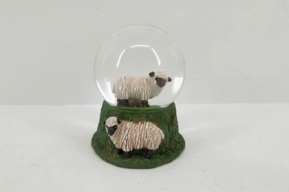 Glitter Sheep Globe 6.5 cm Snow Globe Animal Animal Snow Globe Sheep