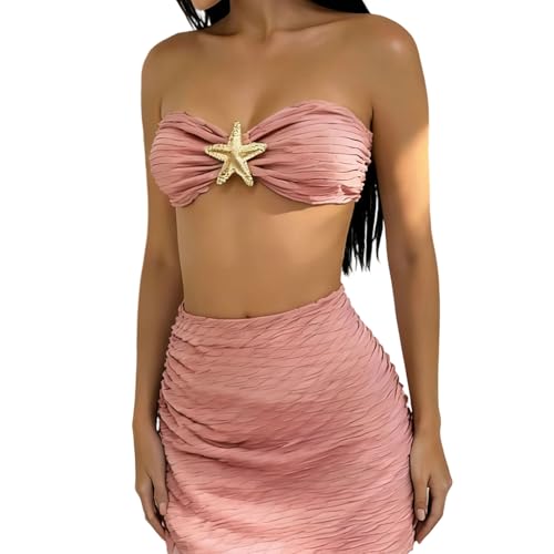 Maillot de bain 3 pièces réglable texture respirante avec housse de plage femme