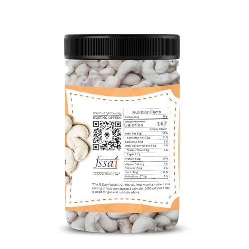 Image of Nut O Nut California Dried Almonds & Whole Cashews Combo | Dry Fruit Combo 700 gm | Cashew Almond Combo | Healthy Snacks | Premium Nuts & Dry Fruits Pack 700 g(350g x 2)- Diwali Gift Pack