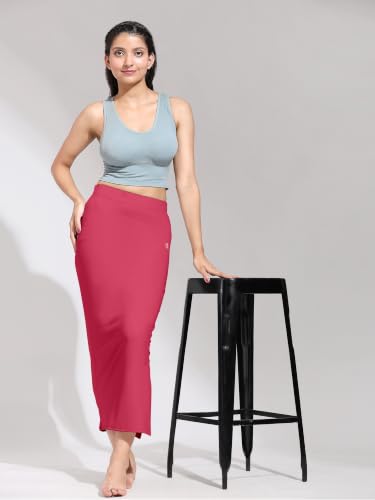 Image of TRENDMALLS Women's Polyester Spandex Stretchable Straight Saree Shapewear Petticoat for Women, Cotton Blended, Skirts for Women, Saree Shaper