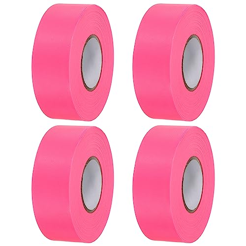 Ruban de marquage rose néon PATIKIL non adhésif pour délimitation de chantier 4x