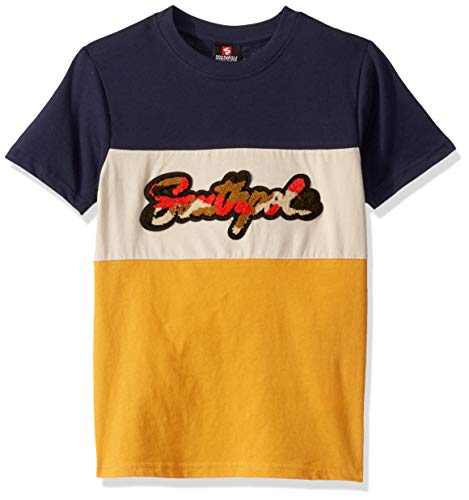 Southpole Kids' Big Boys' Short Sleeve Chenille Tee