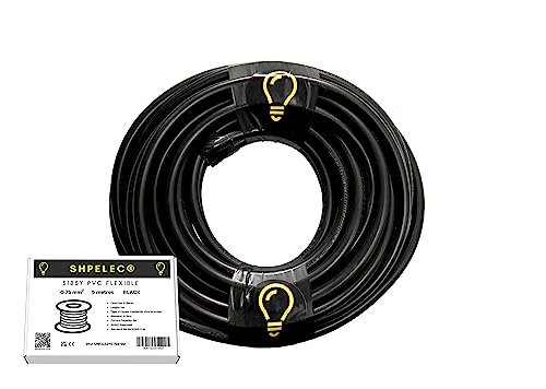 SHPELEC® FLEXIBLE Black Cable 3183Y 0.75mm, 1.0mm, 1.5mm