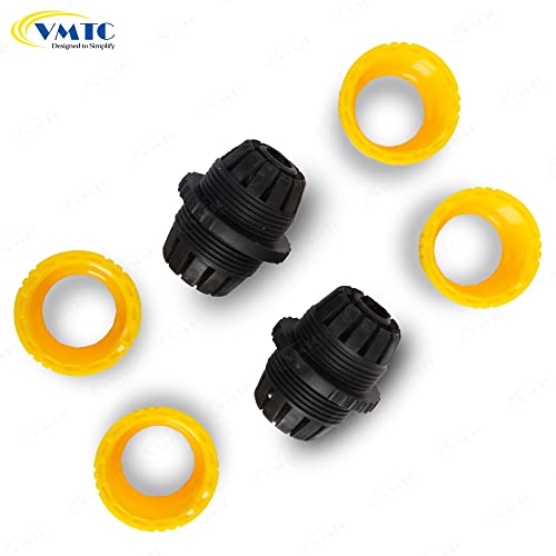 Image of VMTC Garden Pipe Connectors Set (1 /2 inch): 2-Piece Kit for Secure, Leak-Free & Effortless Connection