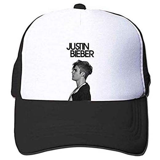 YVES Custom Justin Bieber Purpose Tour Poster Trucker Hat Orange Sun Hat Svart