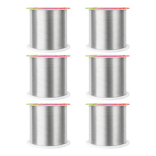 Image of Mandala Crafts 22 Gauge Silver Tone Combo Anodized Aluminum Craft Wire | 450 FT, Colored, Flexible, Bendable for Bonsai Armature Sculpting Wire Wrapping Jewelry Making, Weather & Tarnish Resistant