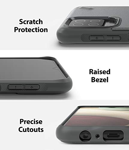 Image of Ringke Onyx for Samsung Galaxy A12 / A02 Case Back Cover, [Extreme Tough] Rugged Flexible Protection Durable Anti-Slip TPU Heavy Impact Shock Absorbent for Galaxy A12 / A02 Back Cover Case - Dark Gray
