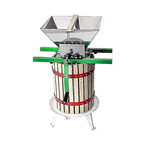 Image of Fruit Wine Press and Crusher,100% Nature Apple&Grape&Berries Crusher Manual Juice Maker for Kitchen