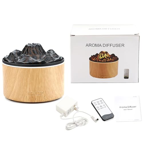 Difusor Aromático Eléctrico con Efecto Llama y Luz LED miniatura 4
