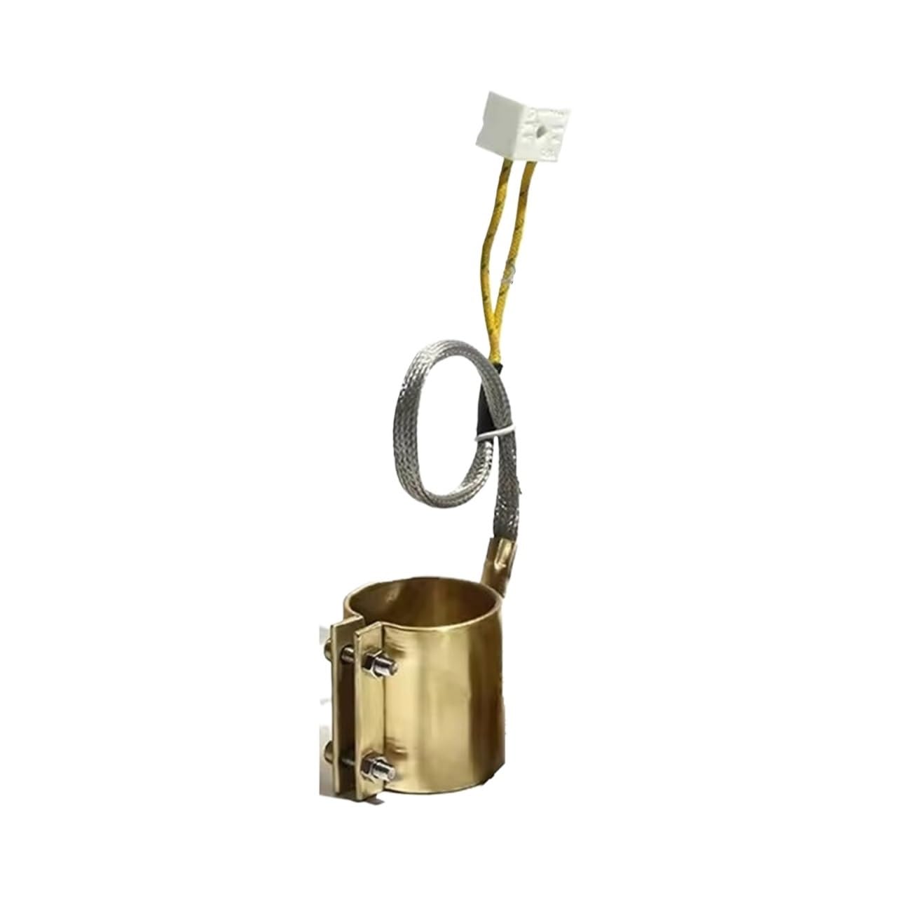 220V Brass Heating Ring for Blown Film Nozzle – 75-80mm, Efficient Heat Distribution(2 Wires,500W 75x50mm)