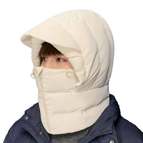 Generisch Gorro con capucha con pañuelo para el cuello, capucha resistente al viento, gorro cálido para actividades al aire libre y ciclismo | para clima frío hombres mujeres esquí snowboard ciclismo