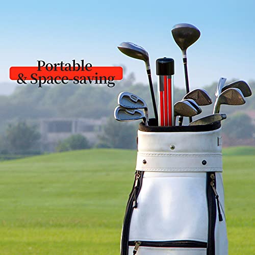 MoKo-Palos-de-Alineacion-Golf-3-Secciones-Varillas-Ayuda-Entrenamiento-Plegable-Fibra-Vidrio-Indicador-Direccion-Equipo-Practica-Swing-48-Pulgadas-con-2-Piezas-para-Principiantes-Golfista