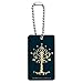 The Lord of The Rings Tree of Gondor Wood Wooden Rectangle Keychain Key Ring