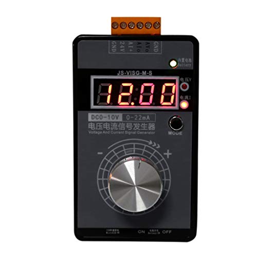 KunmniZ generador de señal de mano ajustable voltaje de corriente analógico simulador con pantalla LED 0-10 V 0-22 mA