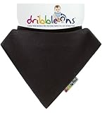 Dribble On Black Bib Baby Infant Stay Dry Gift Cotton Terry Soft Cloth Bandana