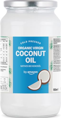 by Amazon - Aceite de coco virgen ecológico, 950 ml (Paquete de 1)