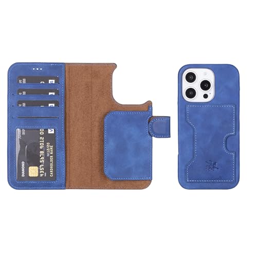 Étui portefeuille iPhone 16 Pro Venito compagnon idéal en cuir véritable pour le quotidien